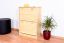Schuhschrank Schuhkommode Holz massiv, Farbe: Natur 80x58x30 cm, für Garderobe, Vorzimmer, Flur