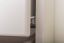 Kleiderschrank Kiefer Vollholz massiv weiß lackiert Junco 04 - Abmessung 195 x 135 x 59 cm