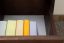 Nachtkommode Kiefer massiv Vollholz Nussfarben 009 - Abmessung 55 x 42 x 47 cm (H x B x T)
