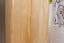 Kleiderschrank Massivholz natur 007 - Abmessung 190 x 80 x 60 cm (H x B x T)