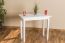 Massivholz Tisch 50x90 cm Kiefer, Farbe: Weiß