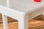Massivholz Tisch 50x90 cm Kiefer, Farbe: Weiß