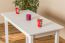 Tisch Kiefer massiv Vollholz weiß lackiert Junco 227D (eckig) - Abmessung 60 x 120 cm
