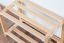 Schuhregal Kiefer Holz massiv, Farbe: Natur 40x58x26 cm