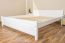 Doppelbett / Gästebett Kiefer massiv Vollholz weiß 77, inkl. Lattenrost - 180 x 200 cm (B x L)