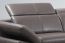 Echtleder Premium Couch Safona, 2-Sitz Sofa, Farbe: Nougat