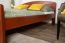 Doppelbett "Easy Premium Line" K7 inkl.1 Abdeckblende, 160 x 200 cm Buche Vollholz massiv Kirschfarben lackiert