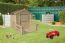 Kinder-Spielhaus Play Park - 1,75 x 1,30 Meter aus 19mm Blockbohlen