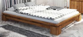 Einzelbett / Gästebett Tasman 02 Wildeiche massiv geölt - Liegefläche: 90 x 200 cm (B x L)