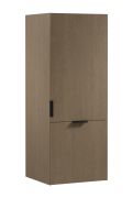 Küchenaufsatzschrank | 1 Drehtür | 1 Falt-Lifttür | funktional und stilvoll | Farbe: Eiche Baltic Storm | 4 Fächer | 60 x 58 x 158 cm | Metallgriffe | Türanschlag: Rechts