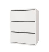 Schubladen für Kleiderschränke | Weiß | 3 Schubladen | 71,5 x 55 x 40,5 cm | Einfarbig | schlichtes Design | viel Platz | eckig | Aufbewahrung