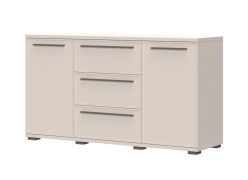 Sideboard / Kommode mit Soft-Close-Funktion Neiafu 95, Farbe: Kaschmir, drei Schubladen, zwei Türen, Maße: 85 x 153 x 45 cm, drei Einlegeböden
