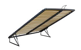 Aufklappbarer Lattenrost mit Metallrahmen für Doppelbett | Liegefläche: 160 x 200 cm | mit Gasdruckfeder