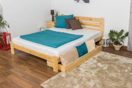 Jugendbett Kiefer Vollholz massiv natur A27, inkl. Lattenrost - Abmessung 160 x 200 cm