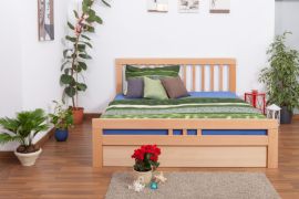 Doppelbett "Easy Premium Line" K8 inkl. 1 Abdeckblende, 180 x 200 cm Buche Vollholz massiv Natur