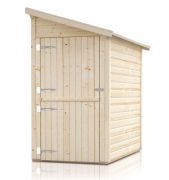 Anbauschrank "Ordnung" - Ausführung: Ordnung 2, Außenmaß mit Dach: 230 x 124 cm, Außenmaß ohne Dach: 200 x 120 cm, Innenmaß: 192 x 116 cm