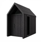 Gartenhütte aus massiver Fichte | Dreieckfenster| Grundfläche: 4,64 m² | Skandinavischer Style | Satteldach | Außenmaße: 162,4 x 285,7 cm | Malmö 07
