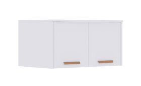 Schrankaufsatz für Fafe 21 | Farbe: Weiß | 2 Türen | 1 Fach | Soft-Close-Funktion | Maße: 75 x 54 x 40 cm | schlichtes Design