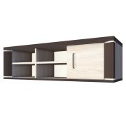 Hängeschrank Aitape 04, Farbe: Sonoma Eiche dunkel / Sonoma Eiche hell - Abmessungen: 37 x 135 x 30 cm (H x B x T)