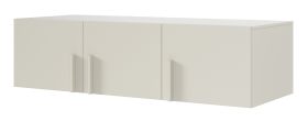 Schrankaufsatz für Kleiderschrank Edegem 02 | Farbe: Kaschmir | 3 Türen | 2 Fächer | ABS-Kanten | 150 x 61 x 40 cm