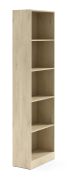 Regal | 4 Einlegeböden | Farbe: Eiche Cremona | Höhe 210 cm | Bücherregal | ABS-Kanten | 59 x 30 x 210 cm | 5 Fächer | Edegem 06