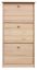 Schuhschrank Schuhkommode Holz massiv, Farbe: Natur 115x58x30 cm, für Garderobe, Vorzimmer, Flur