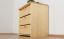 Schuhschrank Kiefer Holz massiv, Farbe: Natur 62x62x40 cm