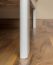 Futonbett / Massivholzbett Kiefer Vollholz massiv weiß A8, inkl. Lattenrost - Abmessung 140 x 200 cm