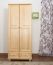 Kleiderschrank Holz natur 012 - Abmessung 190 x 80 x 60 cm (H x B x T)