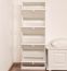 Schuhschrank Kiefer Holz massiv, Farbe: Weiß 150x58x30 cm