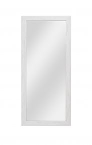 Spiegel Camprodon 04, Farbe: Eiche Weiß - 113 x 50 x 2 cm (H x B x T)