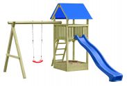 Spielturm K37 inkl. Sandkasten und Einzelschaukel FSC® - Abmessungen: 290 x 190 cm (L x B)