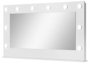 Spiegel Beja 02, Farbe: Weiß - 67 x 120 x 11 cm (H x B x T)