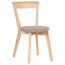 Stuhl Minnea 38, Farbe: Buche / Beige - Abmessungen: 82 x 45 x 56 cm (H x B x T)