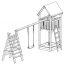 Spielturm K39 inkl. Sandkasten und Einzelschaukel FSC® - Abmessungen: 410 x 190 cm (L x B)
