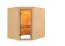 Sauna "Kirsa" mit bronzierter Tür - Farbe: Natur - 196 x 170 x 198 cm (B x T x H)