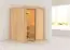 Sauna "Niilo" AKTION mit bronzierter Tür - Farbe: Natur - 151 x 151 x 198 cm (B x T x H)