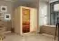 Sauna "Joran" mit bronzierter Tür - Farbe: Natur - 151 x 151 x 198 cm (B x T x H)