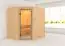 Sauna "Olai" mit bronzierter Tür - Farbe: Natur - 195 x 169 x 187 cm (B x T x H)