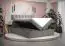 Modernes Doppelbett Pirin 09, Farbe: Grau - Liegefläche: 160 x 200 cm (B x L), mit Stauraum
