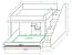 Etagenbett / Kinderbett / Funktionsbett-Kombination - mit Bettschublade und Treppe, Jura 39, Weiß / Türkis - Liegefläche: 90 x 200 cm / 90 x 185 cm