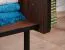 Couchtisch Mairenke 11, Farbe: Walnuss / Schwarz matt - Abmessungen: 99 x 58 x 47 cm (B x T x H)