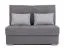 2er Sofa ausziehbar Luanda 77 in Grau, 96 x 130 x 116 cm, mit Bonellfederung, Stauraum und Bettfunktion, 2-Sitzer-Sofa, Doppelsofa