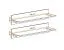 2er Set schlichter Wandregale Raudberg 49, Farbe: Weiß - Abmessungen: 20 x 100-120 x 20 cm (H x B x T)