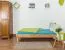 Bett 90 x 200 cm Eiche massiv geölt Abbildung