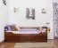 Buche Bett mit Schublade 90 x 200 cm Dunkelbraun