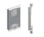 Schiebetürenschrank / Kleiderschrank Perdito 01E mit Spiegel, Farbe: Weiß matt / Buche - Abmessungen: 208 x 100,5 x 62 cm ( H x B x T)