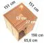 Sauna Sofia 07, 68 mm Wandstärke - 151 x 151 x 198 cm (B x T x H)