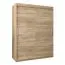 Schiebetürenschrank / Kleiderschrank Jan 03A, Farbe: Eiche Sonoma - Abmessungen: 200 x 150 x 62 cm ( H x B x T)