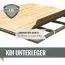 Fasshaus 2 SET inkl. 2 Bänken, bronzierter Ganzglastür und Ofen 9 kW, Farbe: Natur, mit - 219 x 295 cm (B x T), Grundfläche: 4,9 m²